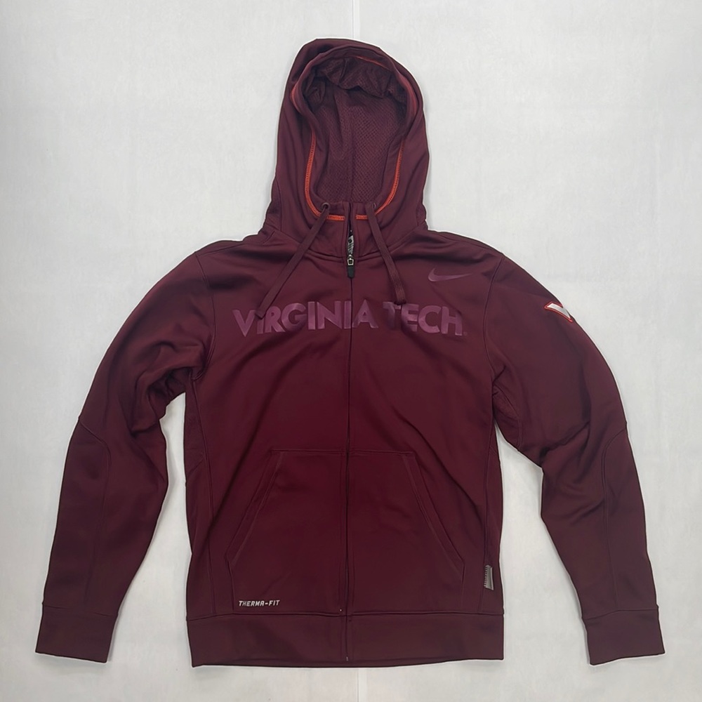 New Nike Virginia Tech Full-zip Hoodie in maroon